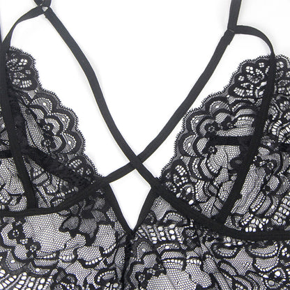 SUBBLIME - COSTUME DE POLICE CORPS EN DENTELLE NOIR S/M
