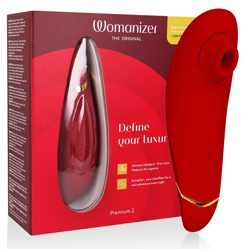 Womanizer Premium 2 - Stimulateur clitoridien - Bordeaux