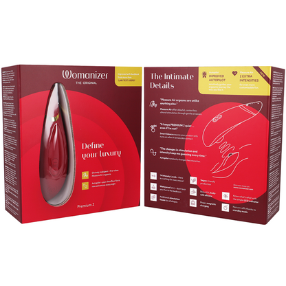 Womanizer Premium 2 - Stimulateur clitoridien - Bordeaux