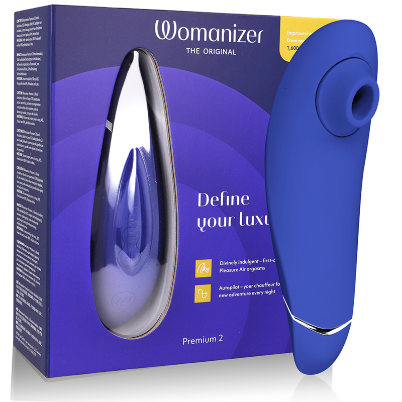 Womanizer Premium 2 - Stimulateur clitoridien - Bleu