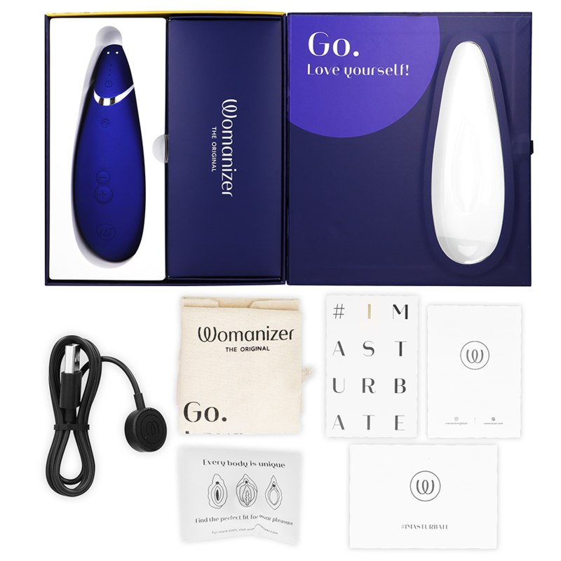 Womanizer Premium 2 - Stimulateur clitoridien - Bleu