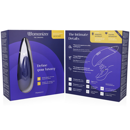 Womanizer Premium 2 - Stimulateur clitoridien - Bleu