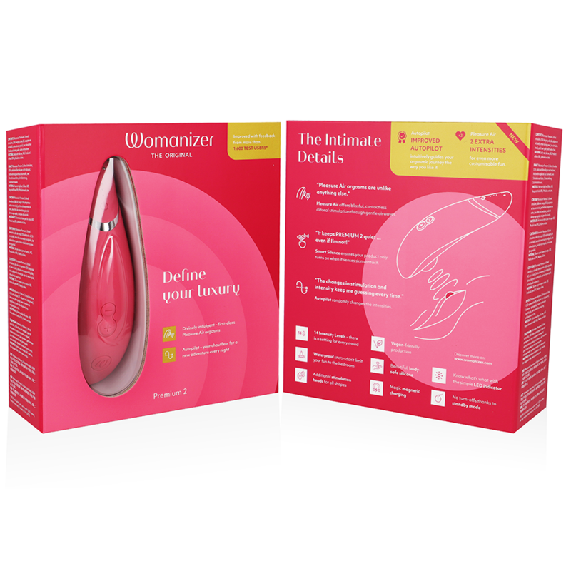 Womanizer Premium 2 - Stimulateur clitoridien - Framboise