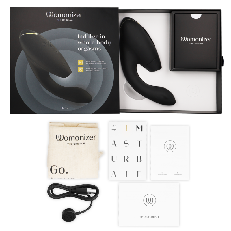 Womanizer Duo 2 - Stimulateur clitoridien - Noir