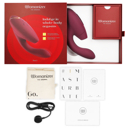Womanizer Duo 2 - Stimulateur clitoridien - Bordeaux