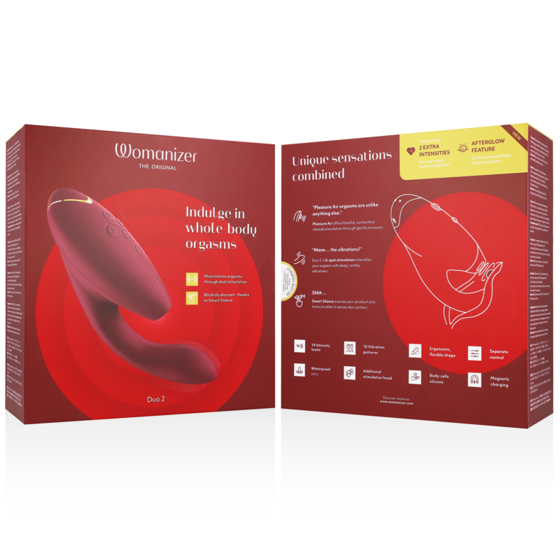 Womanizer Duo 2 - Stimulateur clitoridien - Bordeaux