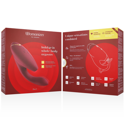 Womanizer Duo 2 - Stimulateur clitoridien - Bordeaux