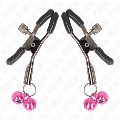 KINK - PINCE À METON DOUBLE CLOCHE ROSE 6 CM