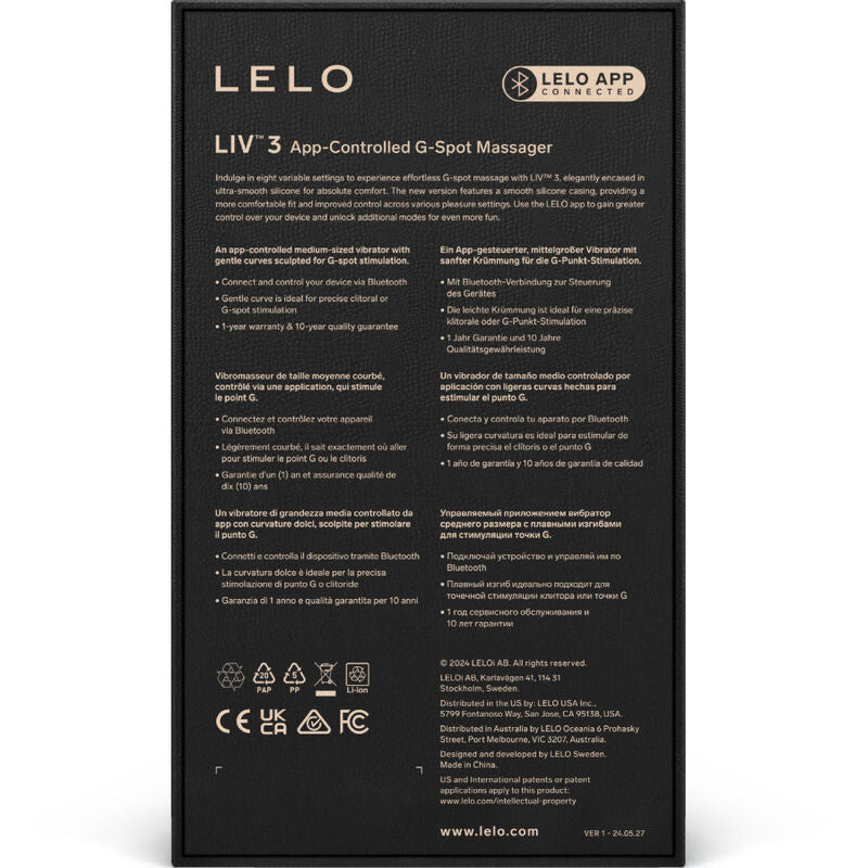 Liv 3 - Vibromasseur point G connecté - Pourpre
