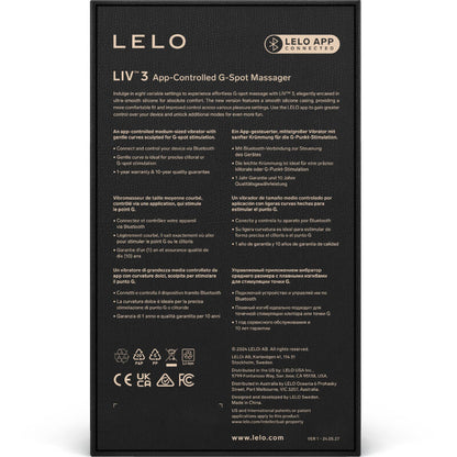 Liv 3 - Vibromasseur point G connecté - Pourpre