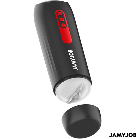 JAMYJOB - MASTURBATEUR VAGIN AUTOMATIQUE PHANTOM 5 MODES D'ASPIRATION ET DE POUSSE