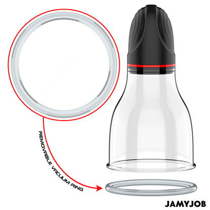 JAMYJOB - XPAND LITE POMPE À TESTICULES AUTOMATIQUE 3 NIVEAUX D'ASPIRATION GRIS