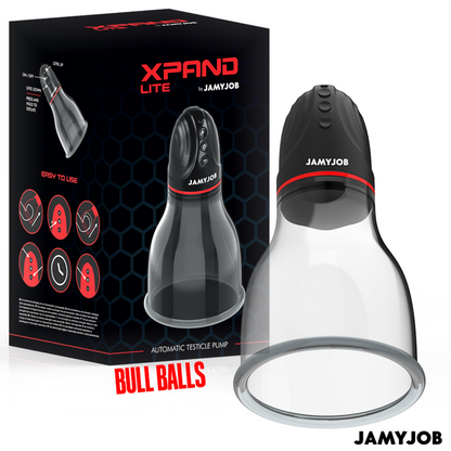 JAMYJOB - XPAND LITE POMPE À TESTICULES AUTOMATIQUE 3 NIVEAUX D'ASPIRATION GRIS