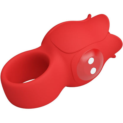 PRETTY LOVE - VIBRATEUR DE DOIGT EN FORME DE JAE ROSE 10 VIBRATIONS ROUGE