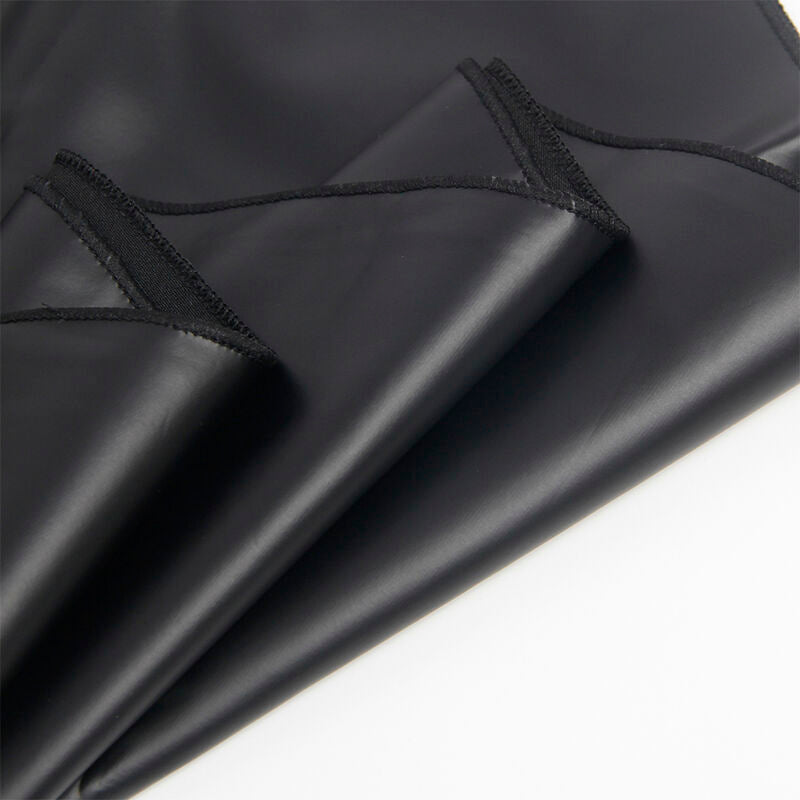 SUBBLIME - 955380 ROBE À BRETELLES EN CUIR NOIR L/XL