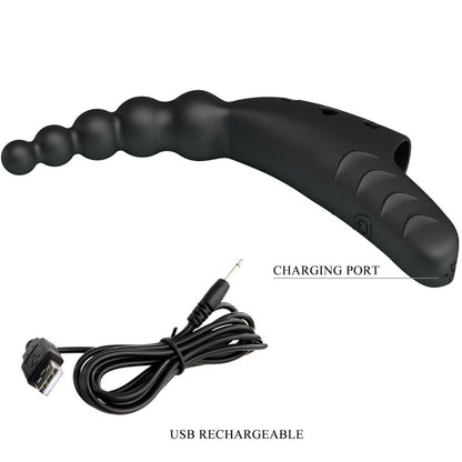 PRETTY LOVE - JORDIN FINGER VIBRATOR 10 VIBRATIONS NOIR