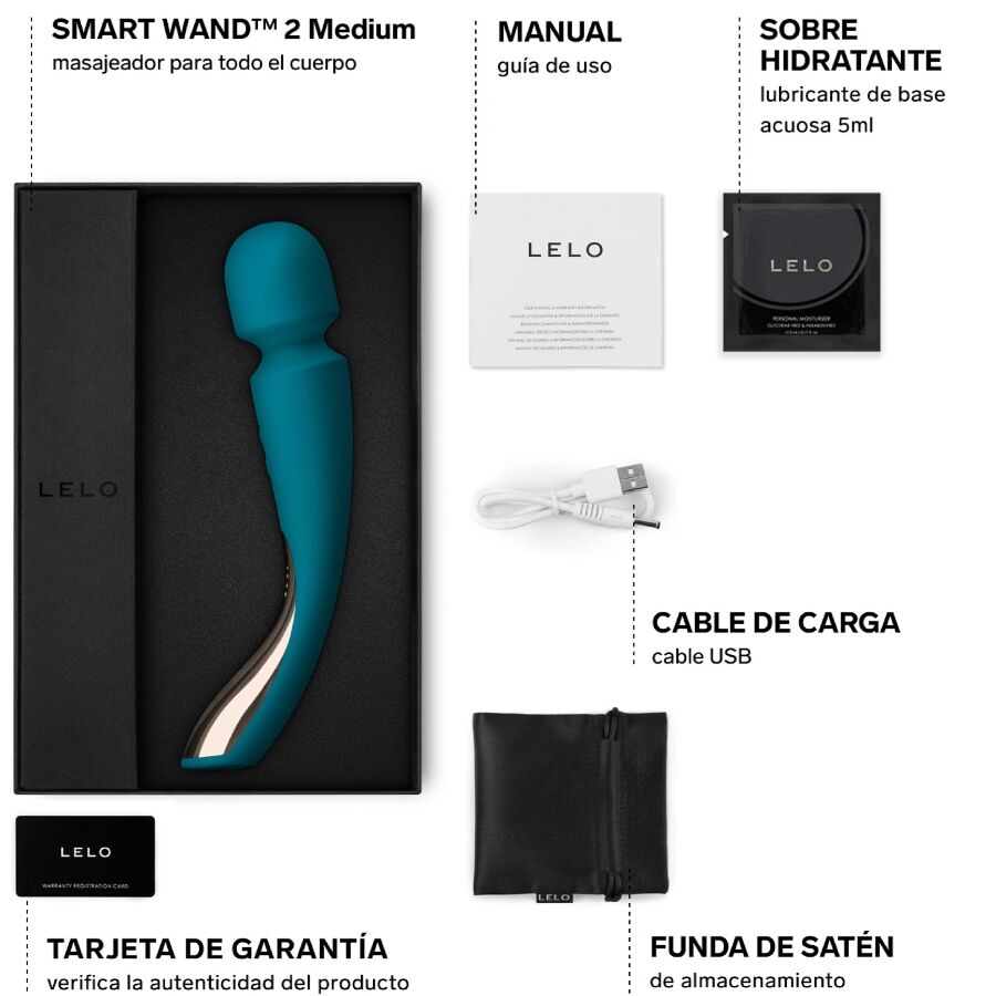 Smart Wand 2 Médium - Vibromasseur - Turquoise