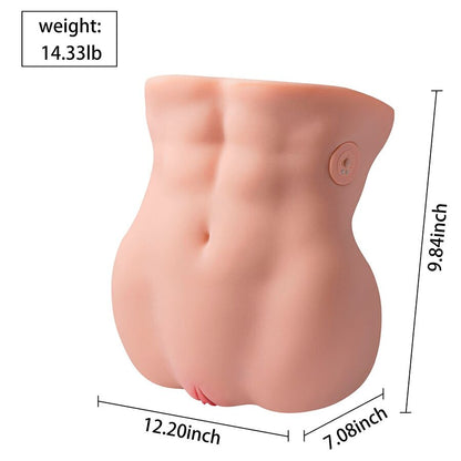 XISE - LYDIA MASTURBATEUR VAGINAL FÉMININ AVEC MOUVEMENT DE POUSSÉE 25 CM