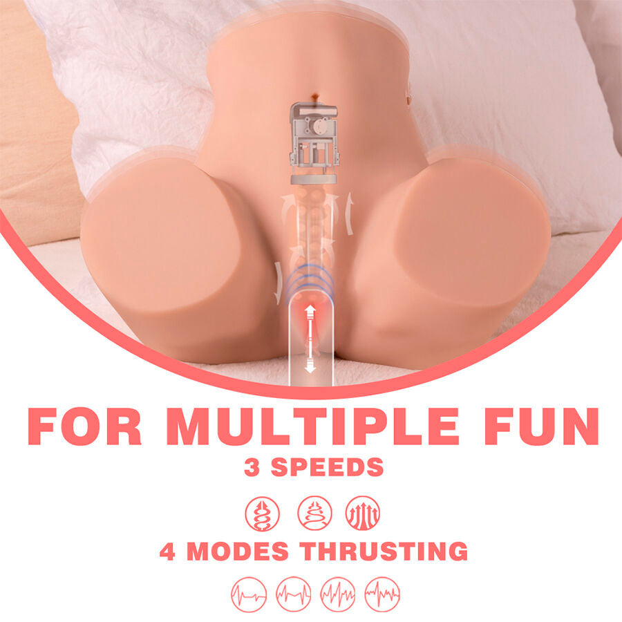 XISE - DANAE MASTURBATEUR VAGINAL RÉALISTE À VIBRATION MULTI-POSITIONS