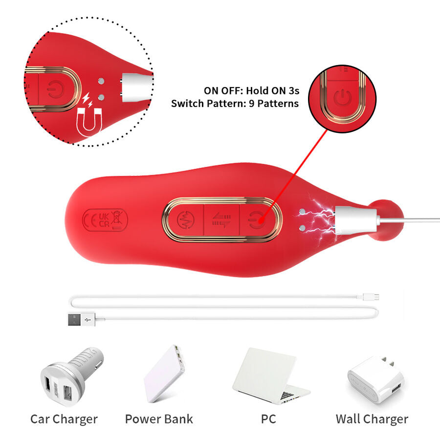 ARMONY - VIBRATEUR ANAL CULOTTE STIMULATEUR POINT C ET G TÉLÉCOMMANDE ROUGE