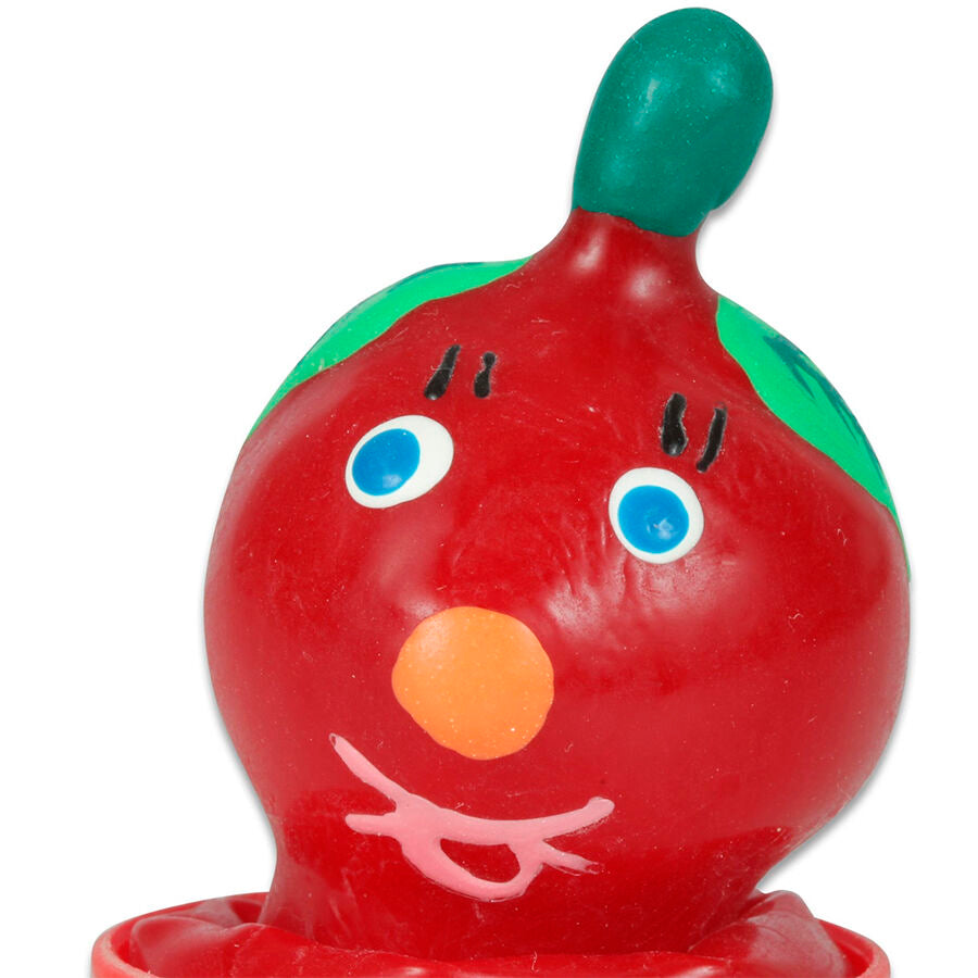 CONDOMERIE - PRÉSERVATIFS FANTAISIE PEINTS À LA MAIN TOMATE