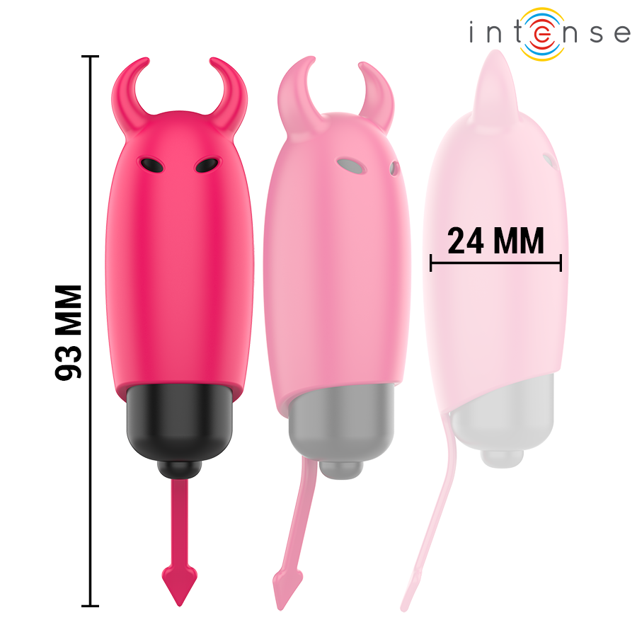 INTENSE - BALLE VIBRANTE ÉCARLATE RED DEMON 9,3 X 2,4 CM