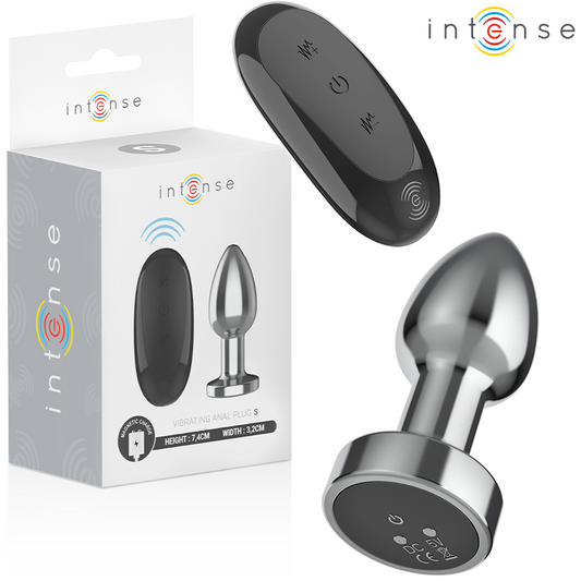 Plug anal vibrant métal - 10 vibrations - Small