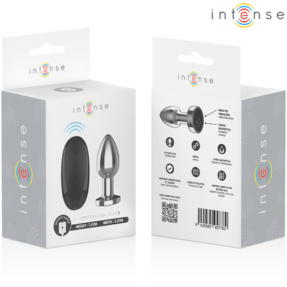 Plug anal vibrant métal - 10 vibrations - Small