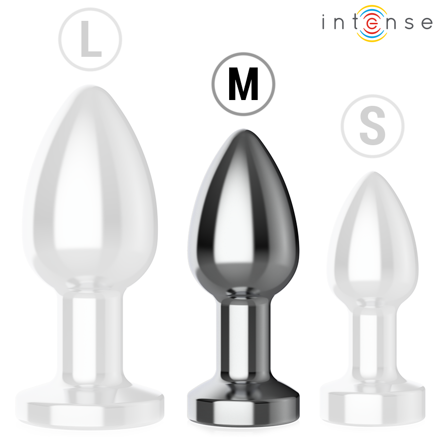 Plug anal vibrant métal - 10 vibrations - Medium