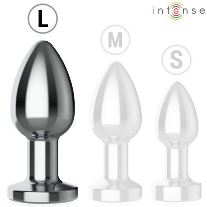 Plug anal vibrant métal - 10 vibrations - Large