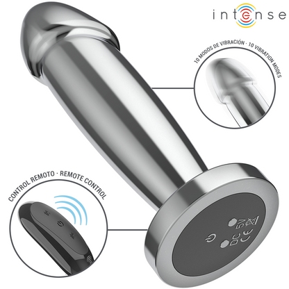 Plug anal métal 10 vibrations - Small