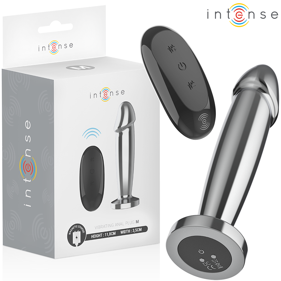 Plug anal métal 10 vibrations - Medium