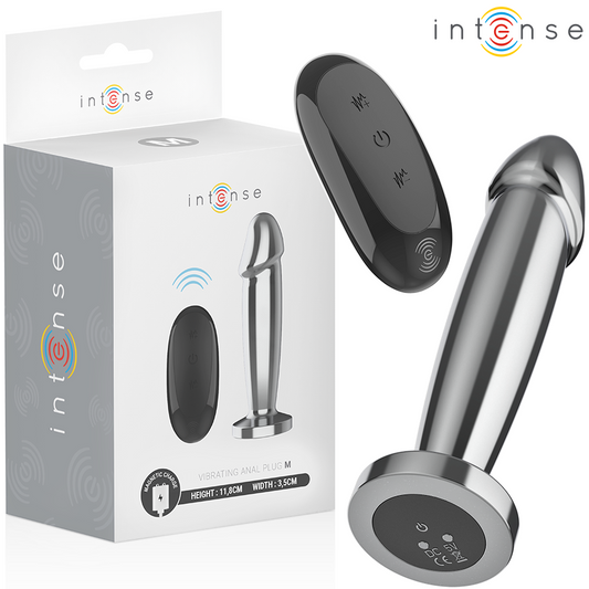 Plug anal métal 10 vibrations - Medium