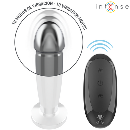 Plug anal métal 10 vibrations - Medium