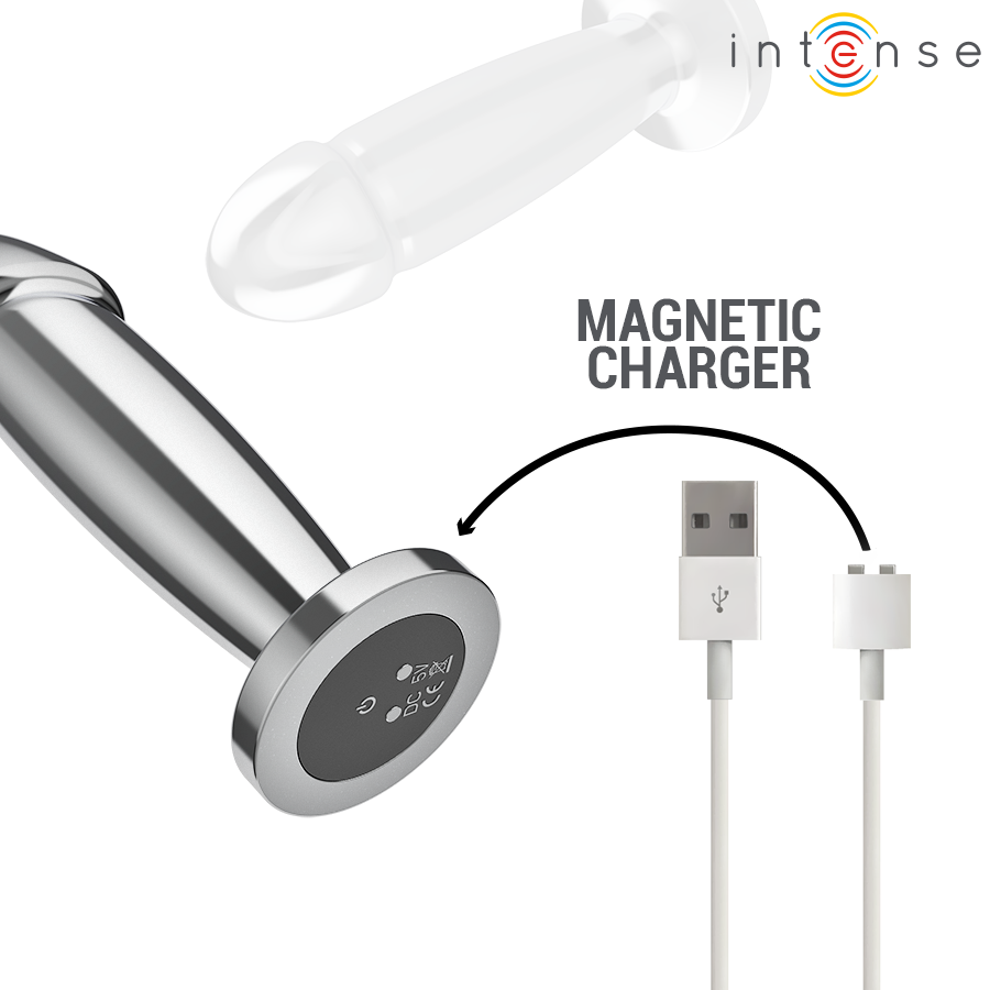Plug anal métal 10 vibrations - Medium