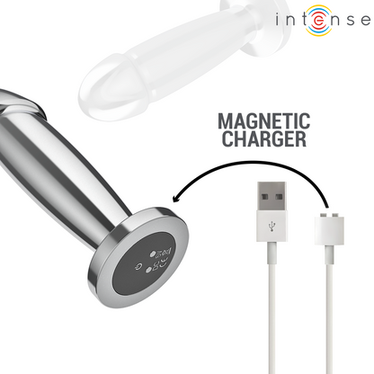Plug anal métal 10 vibrations - Medium