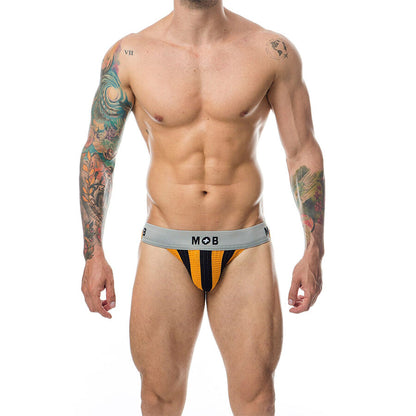 MOB - JOCK CLASSIQUE À RAYURES ORANGE TAILLE L