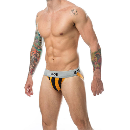 MOB - JOCK CLASSIQUE À RAYURES ORANGE TAILLE XL