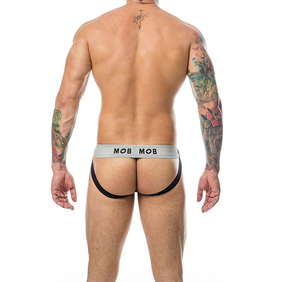 MOB - JOCK BLANC À RAYURES CLASSIQUES TAILLE S
