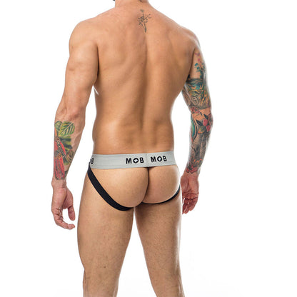 MOB - JOCK BLANC À RAYURES CLASSIQUES TAILLE L