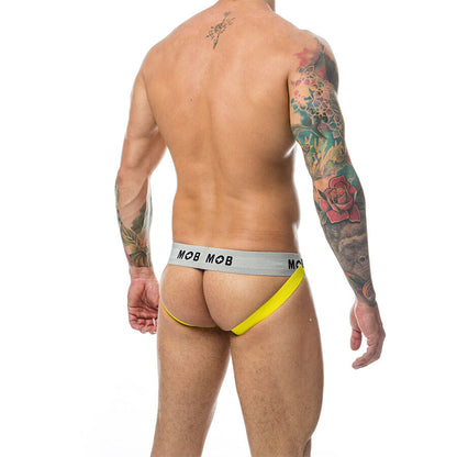 MOB - JOCK CLASSIQUE À RAYURES JAUNE TAILLE S