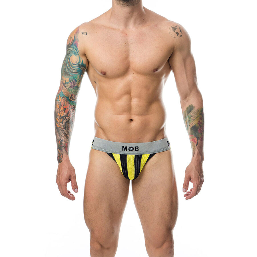 MOB - JOCK CLASSIQUE À RAYURES JAUNE TAILLE L