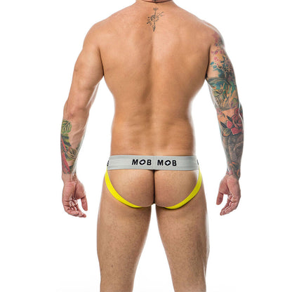 MOB - JOCK CLASSIQUE À RAYURES JAUNE TAILLE XXL