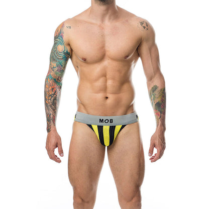 MOB - JOCK CLASSIQUE À RAYURES JAUNE TAILLE XXL