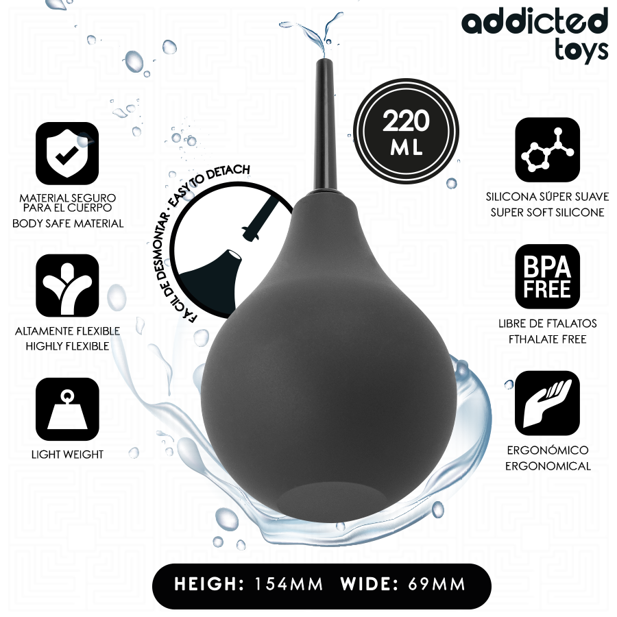 ADDICTED TOYS - NETTOYANT ANAL DE VOYAGE TAILLE L 220 ML