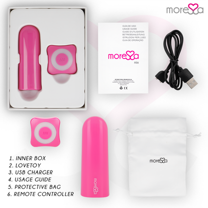 MORESSA - NIX VIBRATEUR TÉLÉCOMMANDE ROSE