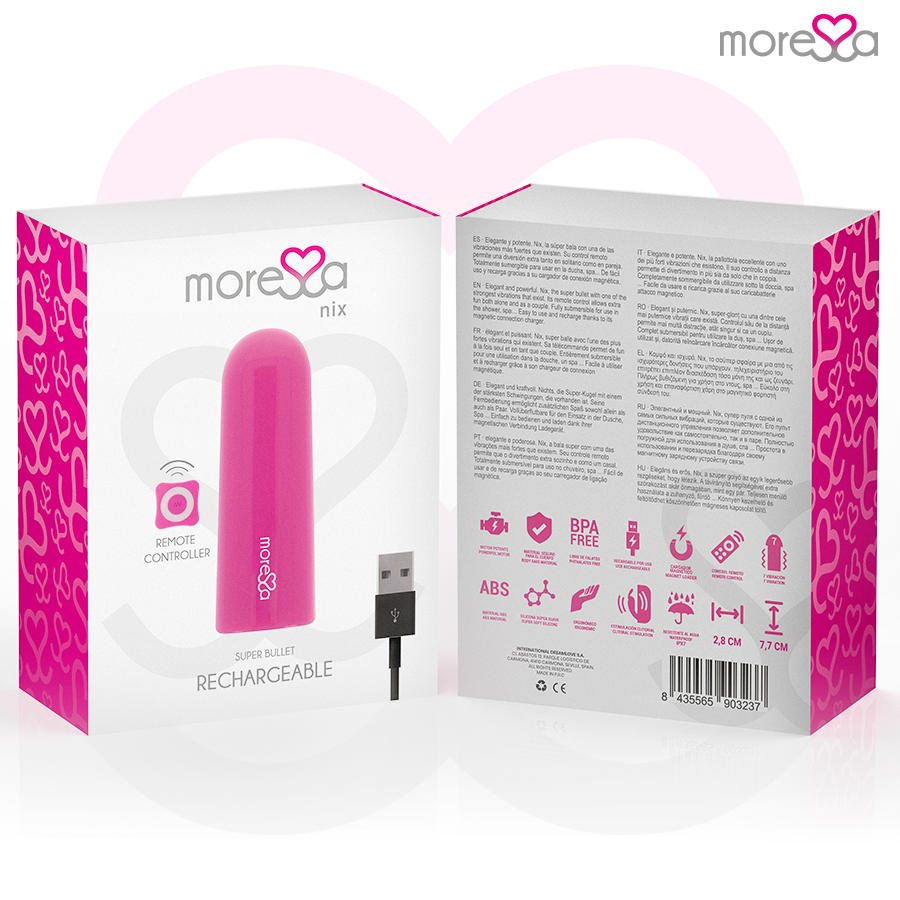 MORESSA - NIX VIBRATEUR TÉLÉCOMMANDE ROSE