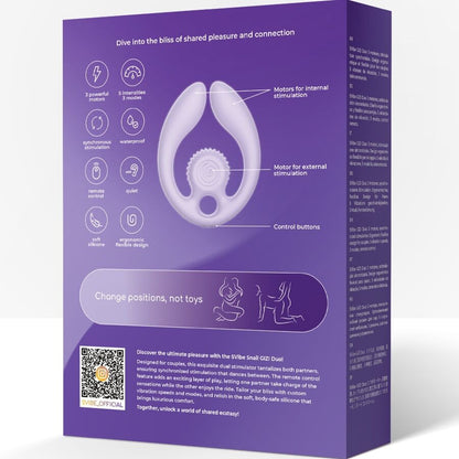 SNAIL VIBE - GIZI DUO STIMULATEUR POUR COUPLES TÉLÉCOMMANDE LILAS