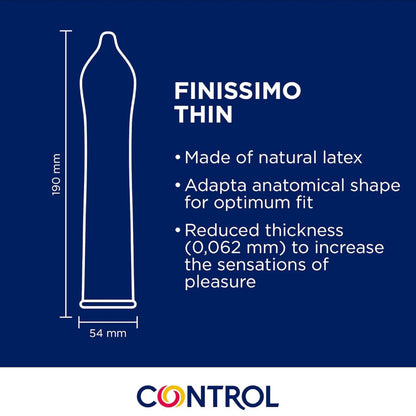 CONTROL - PRÉSERVATIFS FINISSIMO SENSO 144 UNITÉS