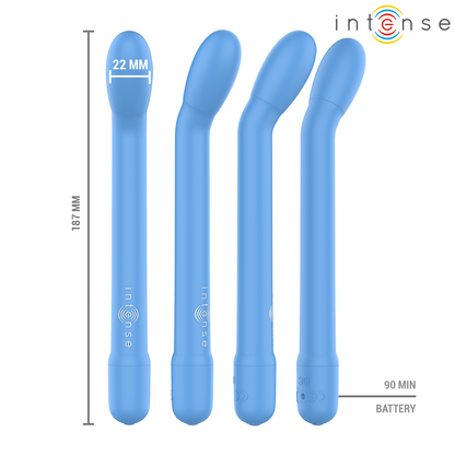 INTENSE - STIMULATEUR DE POINT G RECHARGEABLE KARLIE BLEU
